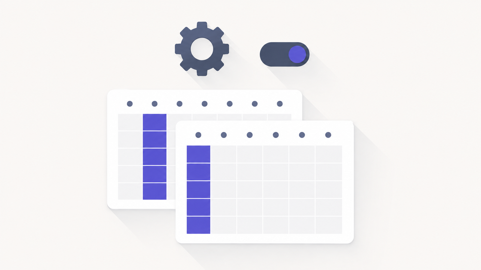 Two calendar systems starting the week on different days